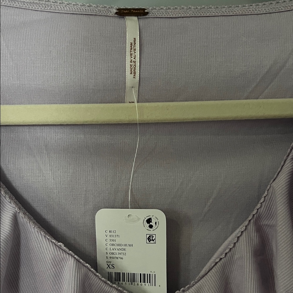 Free People Light Purple Ruffle Blouse - Picture 4 of 6